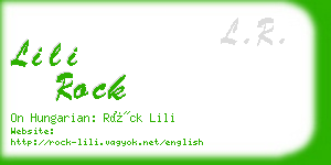 lili rock business card